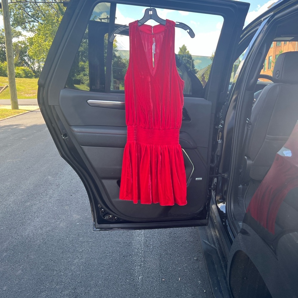 Ramy Brook Vibrant Red Midi Dress